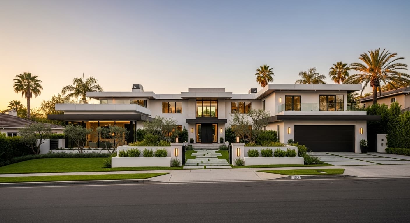 Active construction site in Los Angeles County with professional contractors at work